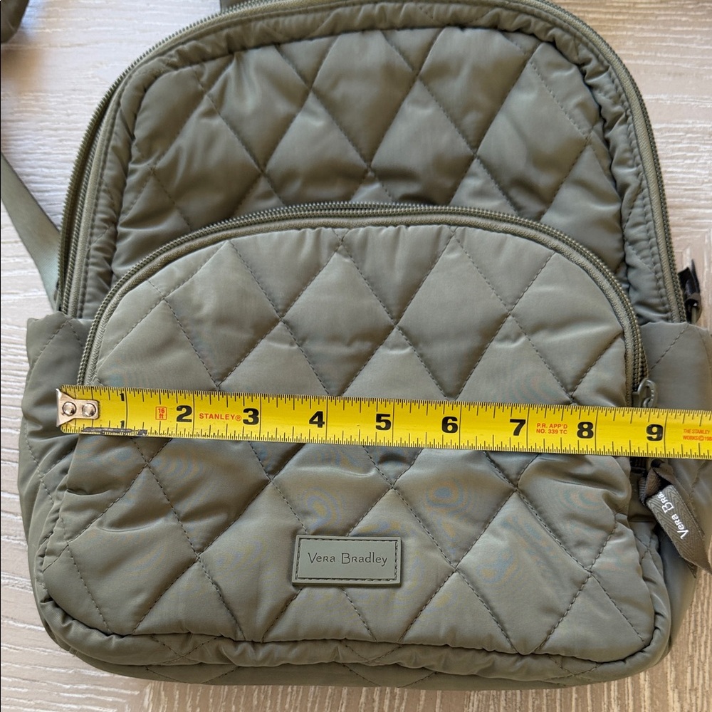 Vera Bradley Olive Quilted Backpack and Wristlet Set - Picture 15 of 15